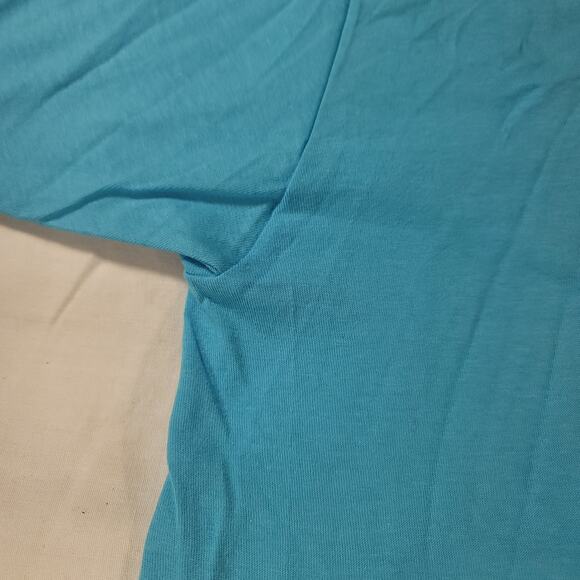 The Little Mermaid Siren Tultex Graphic Crew Neck T Shirt Mens Size Large L Blue - Picture 5 of 9